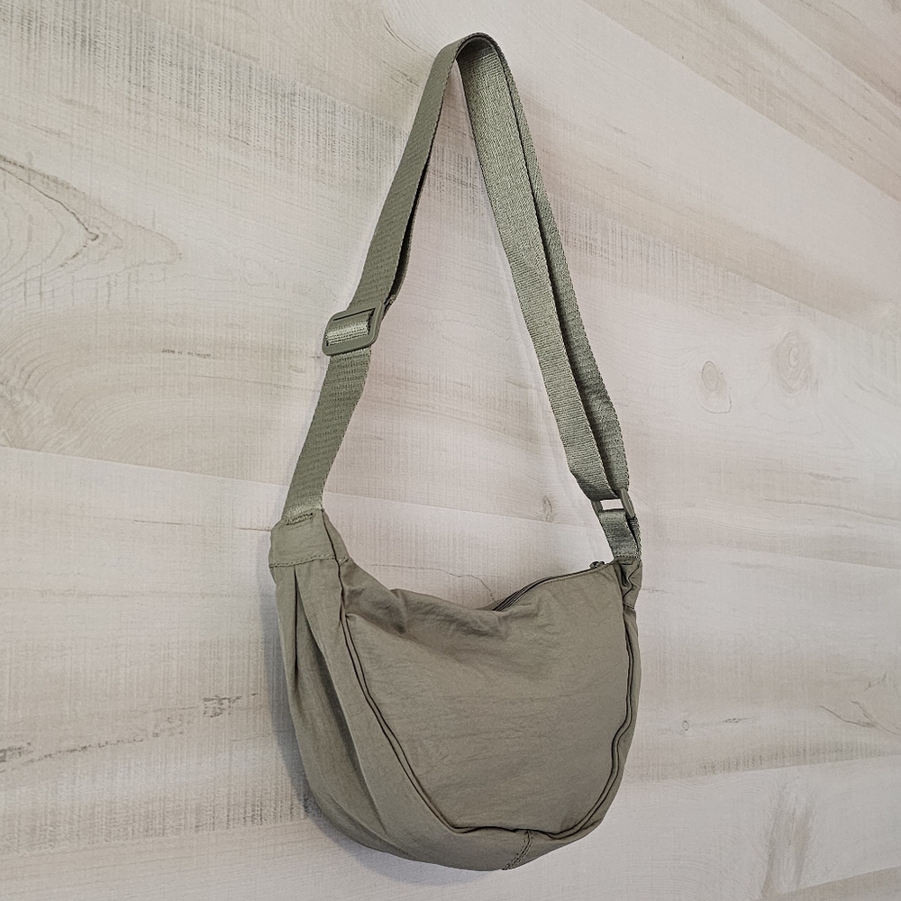 Green Nylon Shoulder/Crossbody Bag